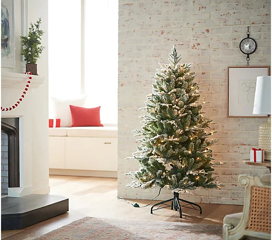 Martha Stewart 5' Frosted Glitter Tree - QVC.com | QVC