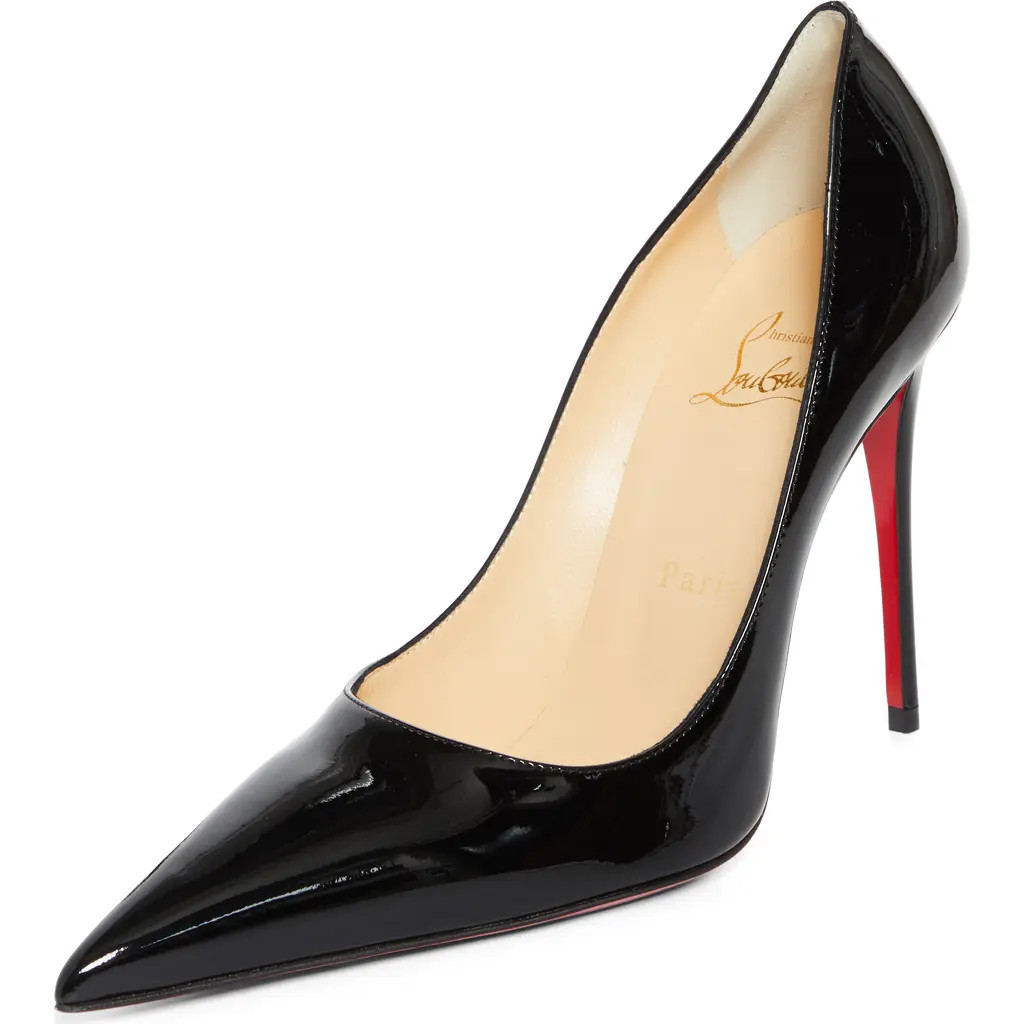 Christian Louboutin Kate Max Patent Pump in Black at Nordstrom, Size 9.5Us | Nordstrom