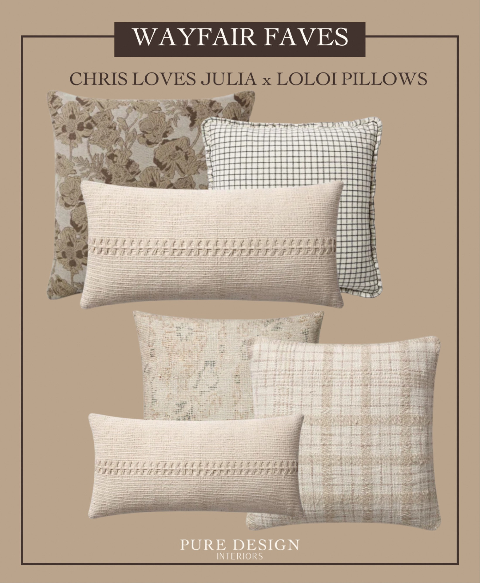 Who doesn’t love a good pillow combo! Found the cutest pillows by Chris loves Julia x loloi. 

Shop post on LTK! 

#LTKstyletip #LTKhome