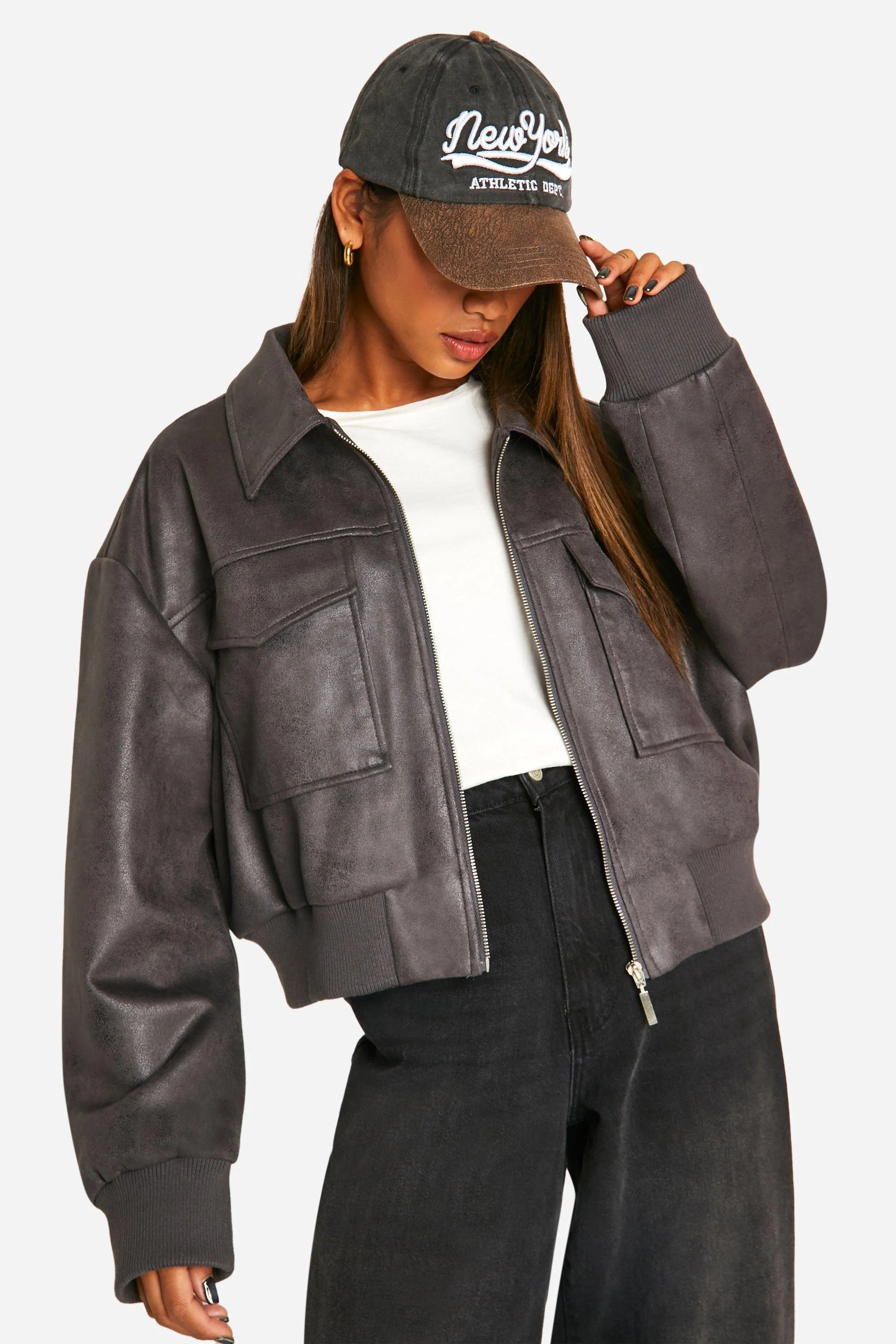 Faux Suede Bomber Jacket | Boohoo.com (UK & IE)