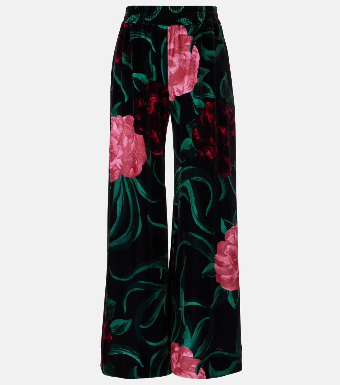 Floral velvet palazzo pants | Mytheresa (US/CA)