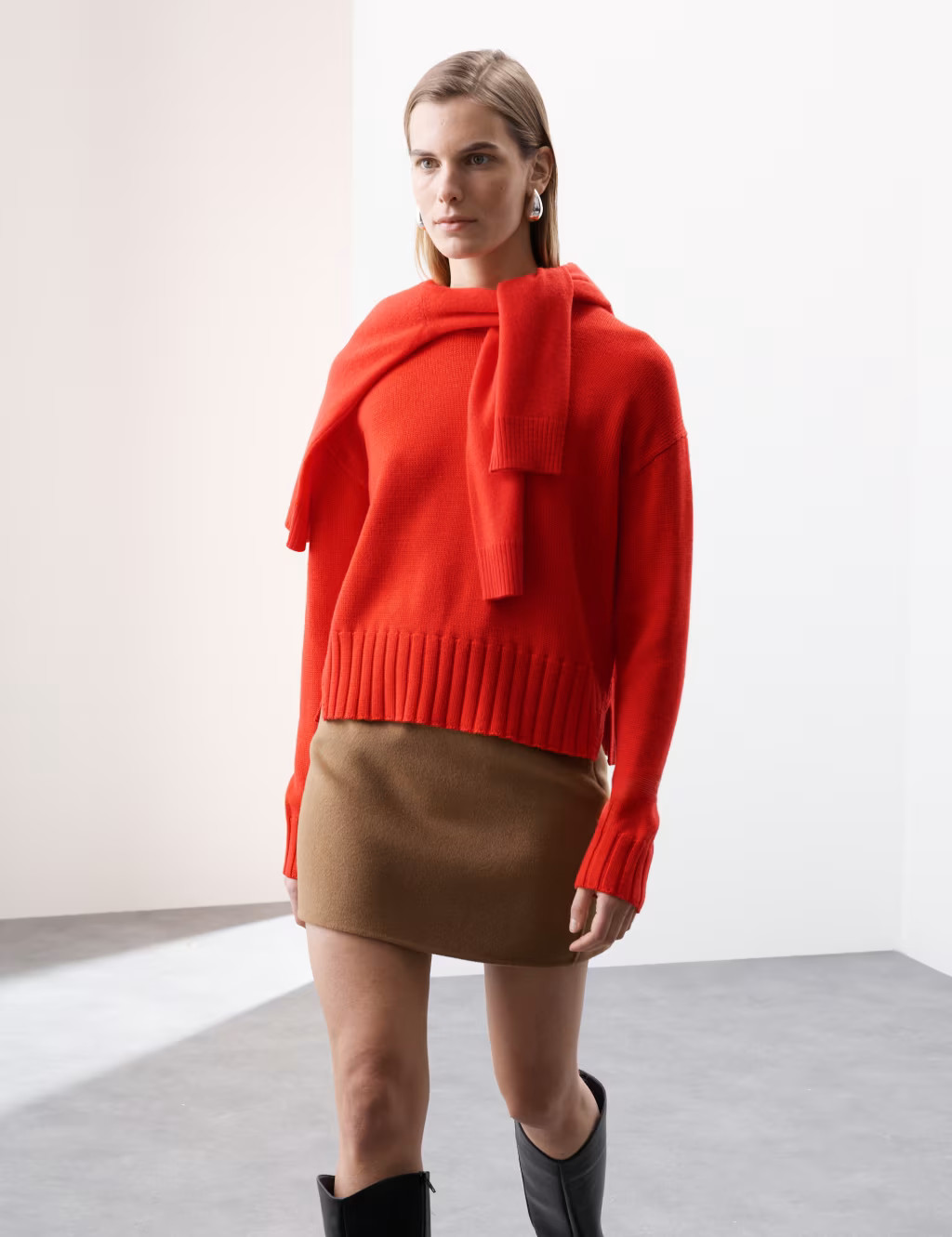 Pure Merino Wool Ribbed Crew Neck Jumper | Marks & Spencer (UK)