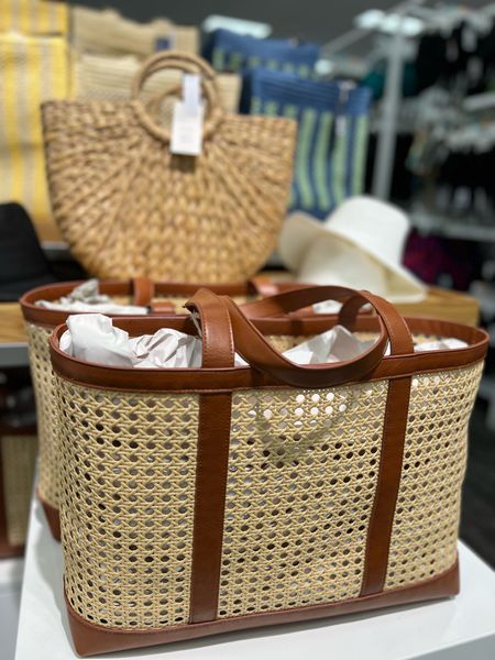 Back in stock alert! 🔔 been out of stock for few weeks! Caning Natural Tote Handbag - Universal Thread The best large summer tote bag! Looks expensive but it’s not! My favorite Target find. Target style. Target haul. Summer accessories. Beach accessories. 

#target #polacek

#LTKStyleTip #LTKSummerSales #LTKItBag