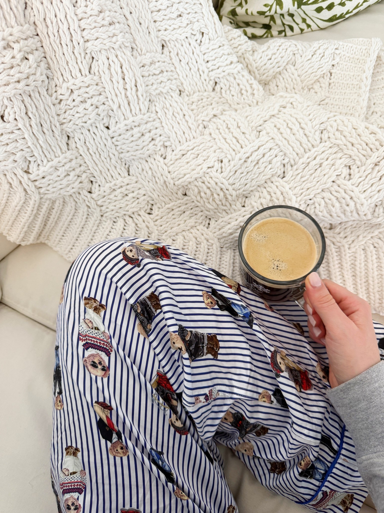 Cozy bear pajamas for the winter 🧸

