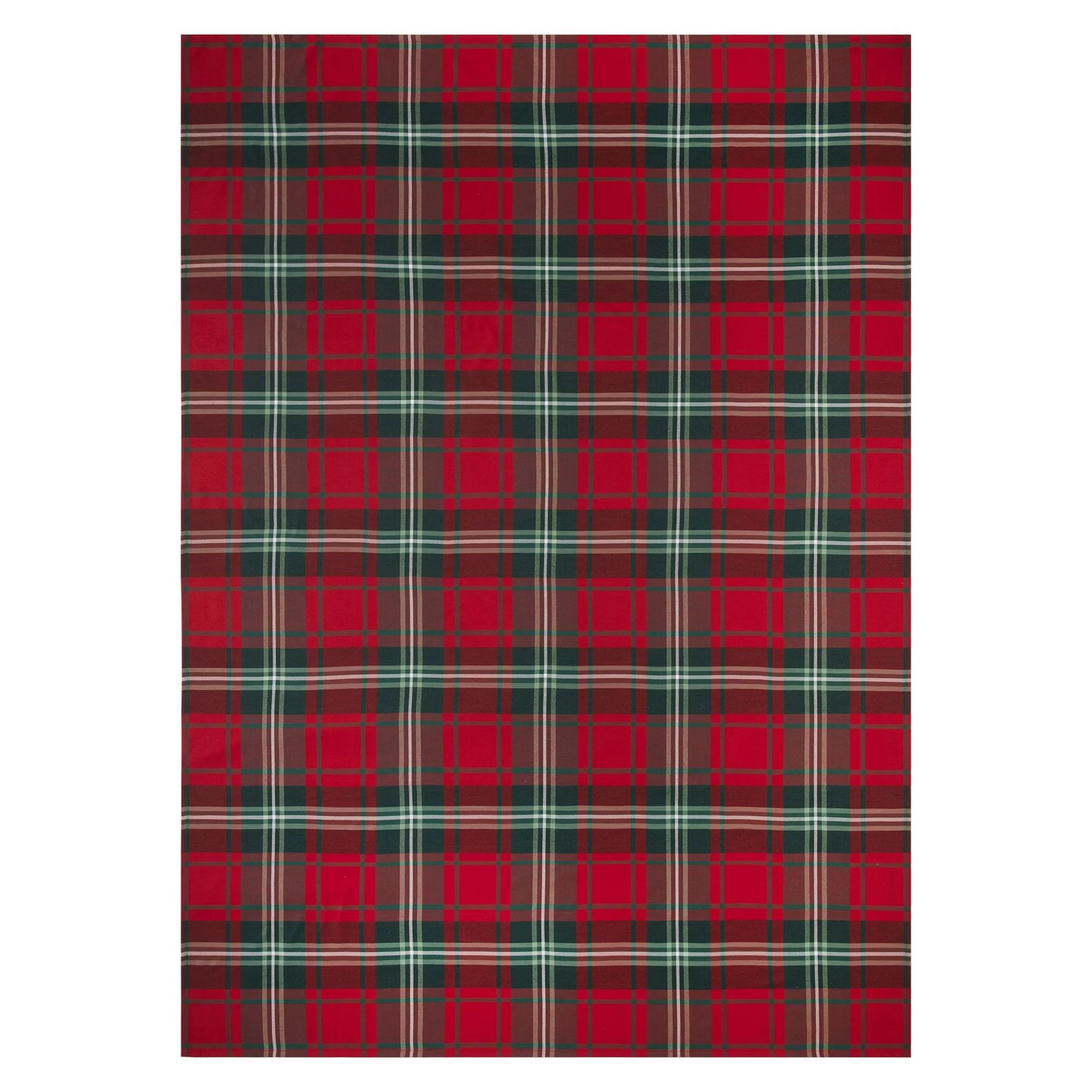 Holiday Time - Plaid Tablecloth - 60" x 102" - Multi - 100% Polyester | Walmart (US)