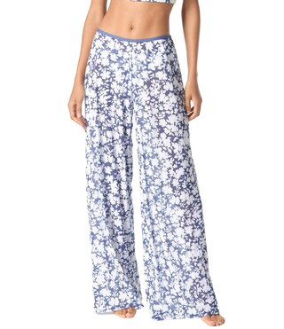 MICHAEL Michael Kors Floral Print Wide Leg Pull-On Swim Cover-Up Pants | Dillard's | Dillard's