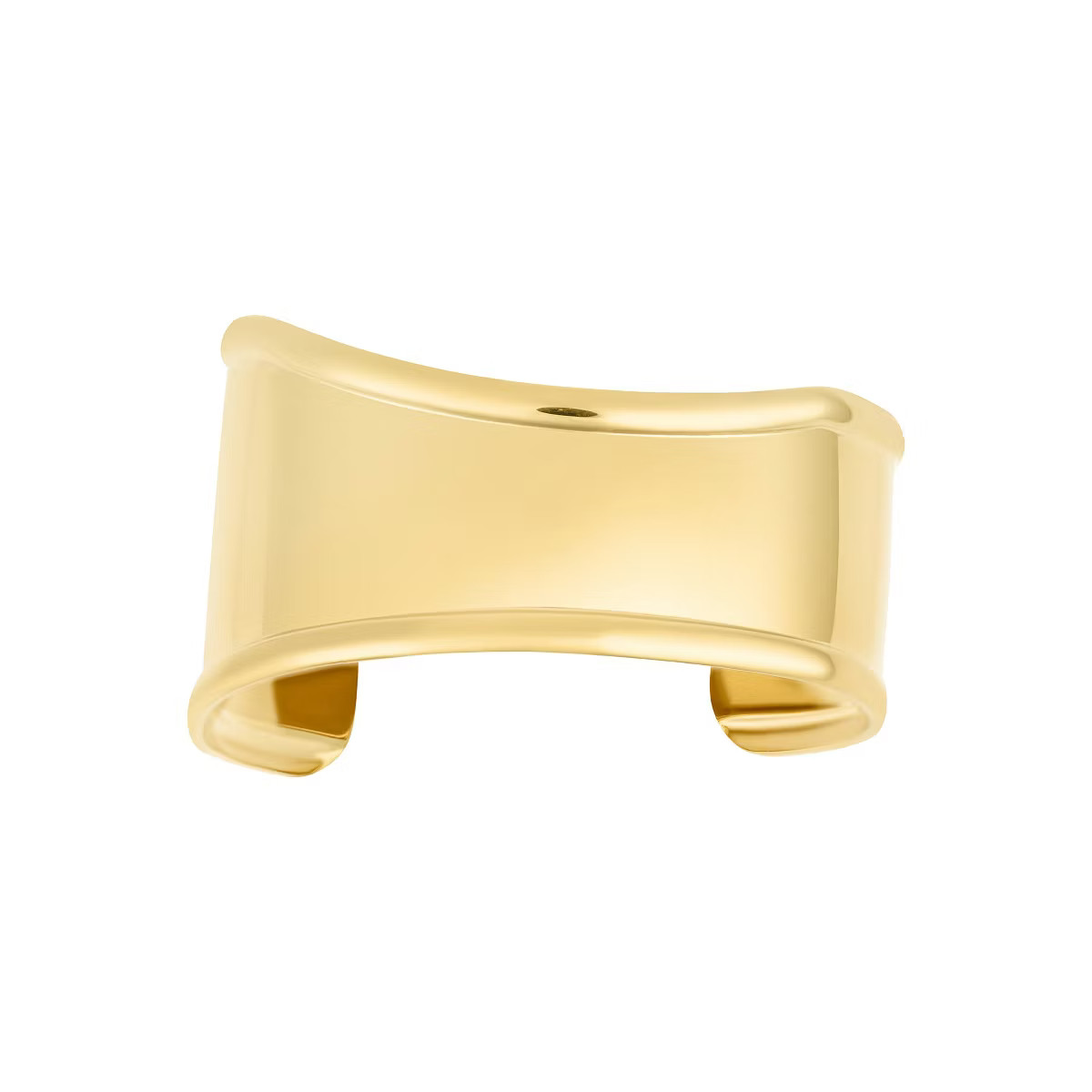 Adornia Tarnish Resistant 18k Gold Plated Tall Curve Cuff | Target