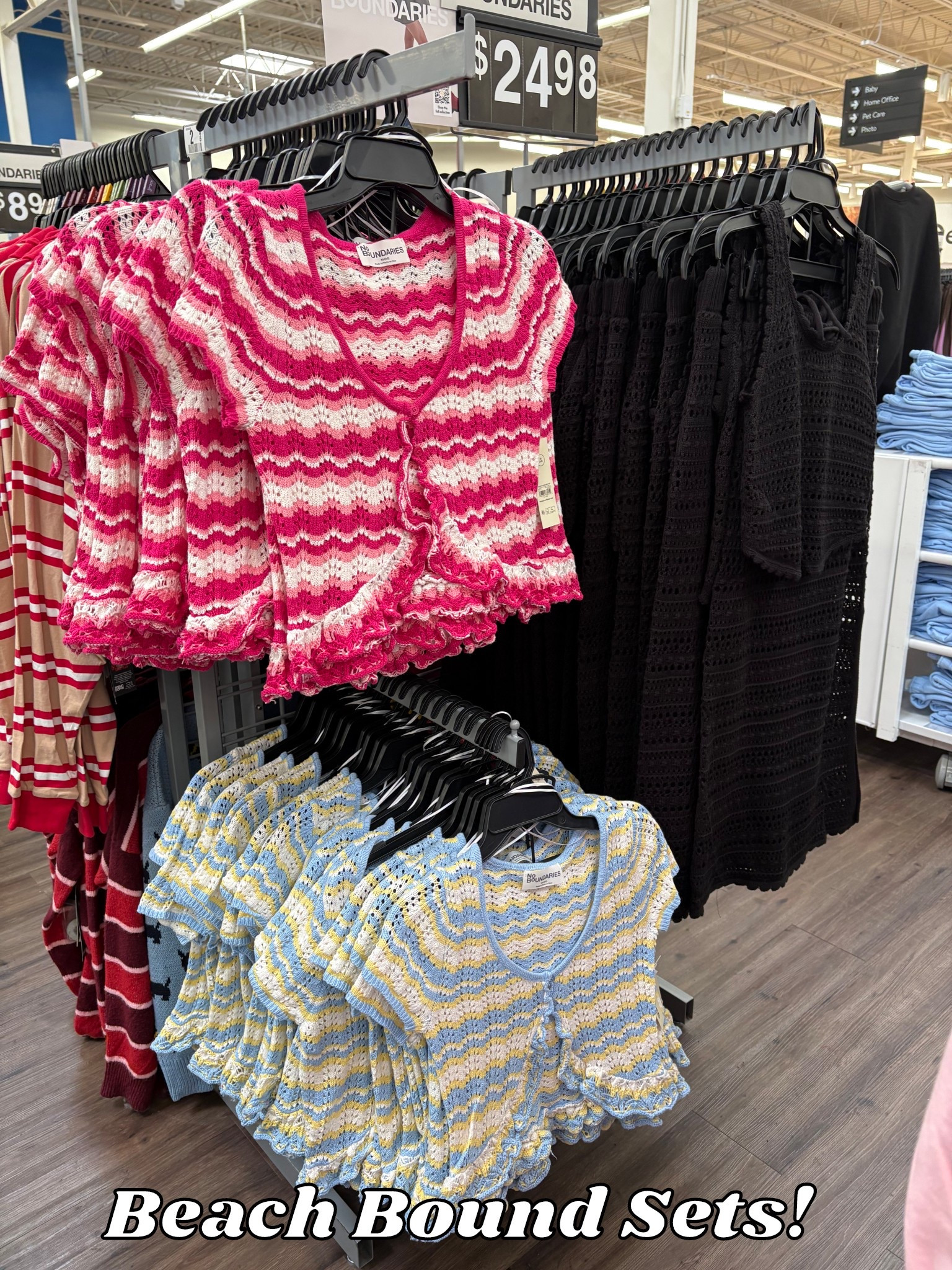 Walmart Vacation Outfit Ideas Crochet Short Sleeve tie front top and shorts set, & long bell sleeve crochet top and skirt coverups 

#LTKgrwm #LTKTravel #LTKootd