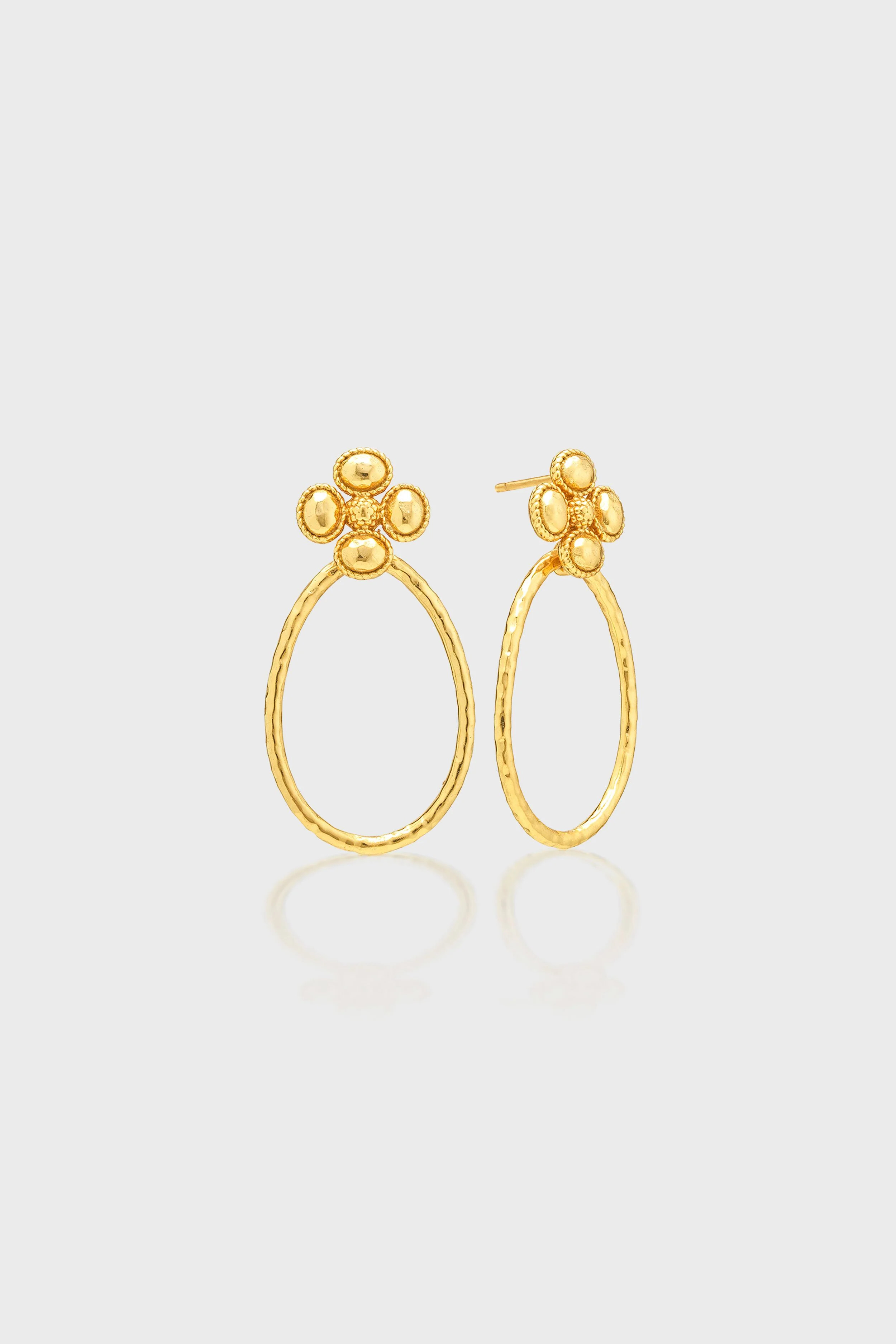 Berry Clover Teardrop Earrings - Gold | Tuckernuck (US)
