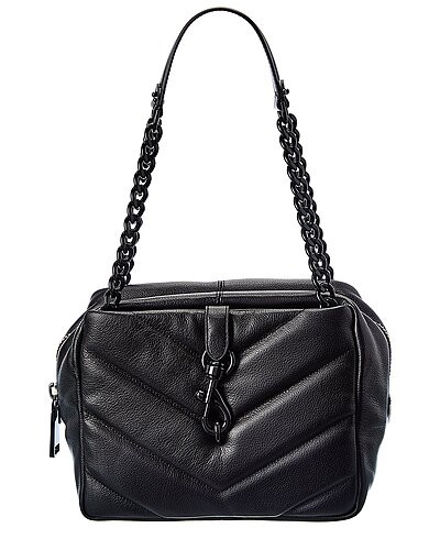 Edie Maxi Top Zip Leather Shoulder Bag | Rue La La