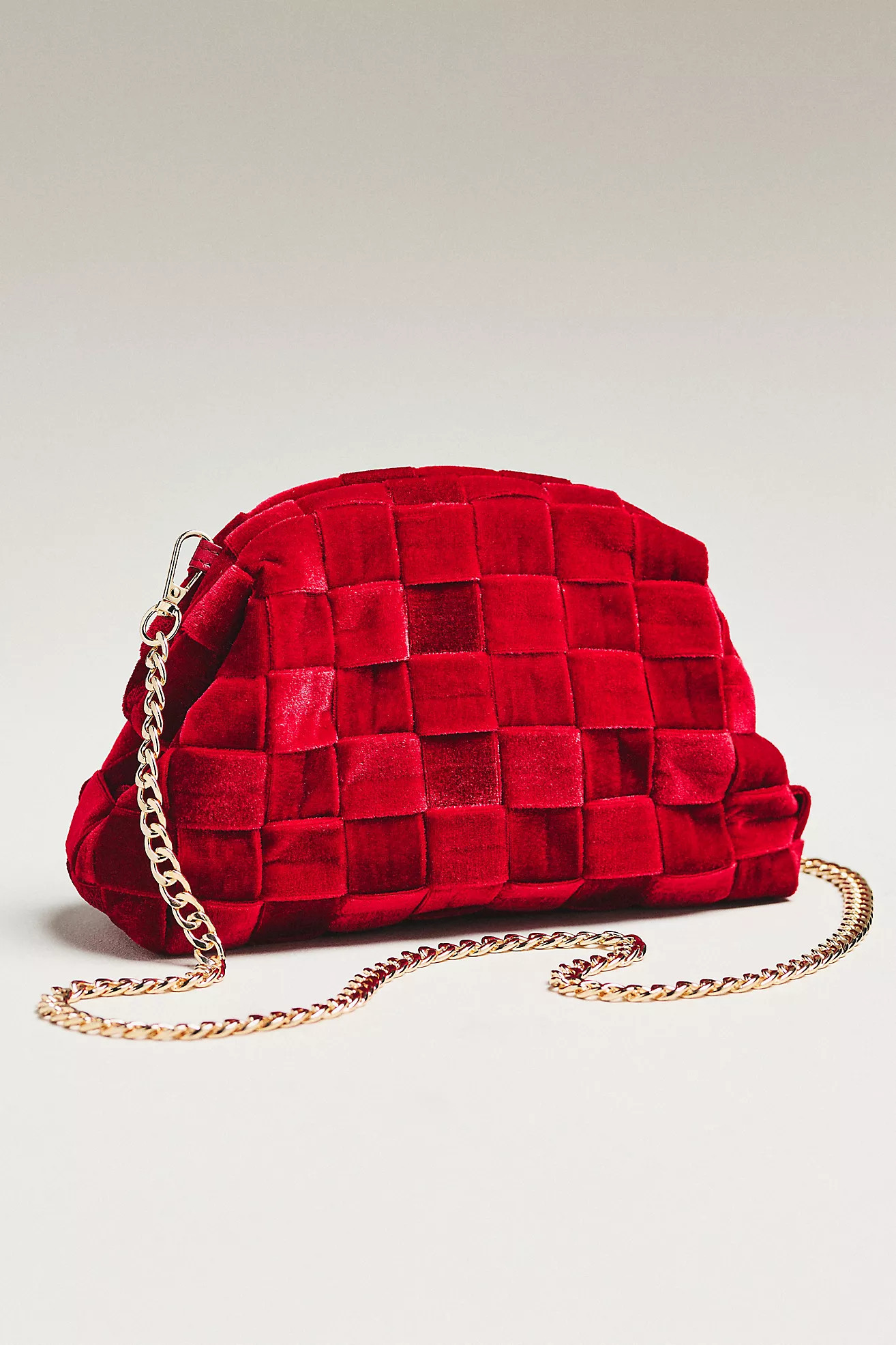 Thick Velvet Woven Clutch | Anthropologie (US)
