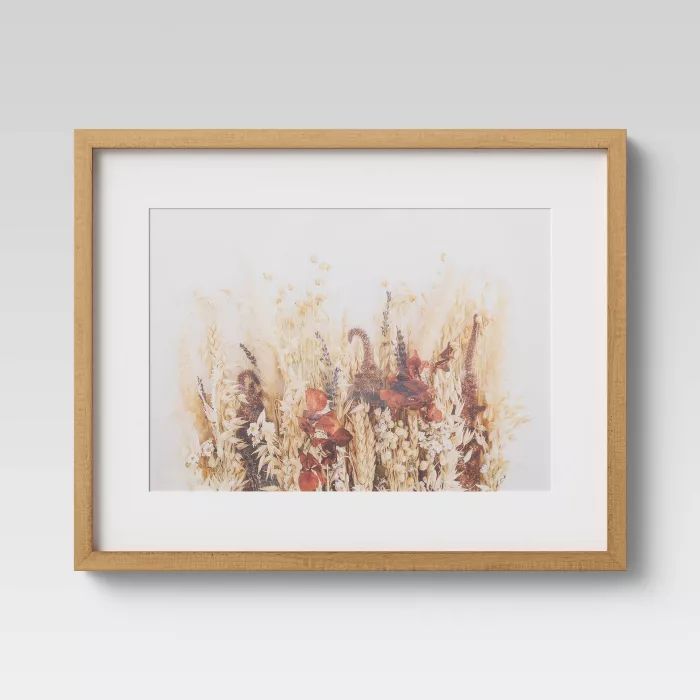20" x 16" x 1.5" Dried Flowers Framed Wall Art - Threshold™ | Target