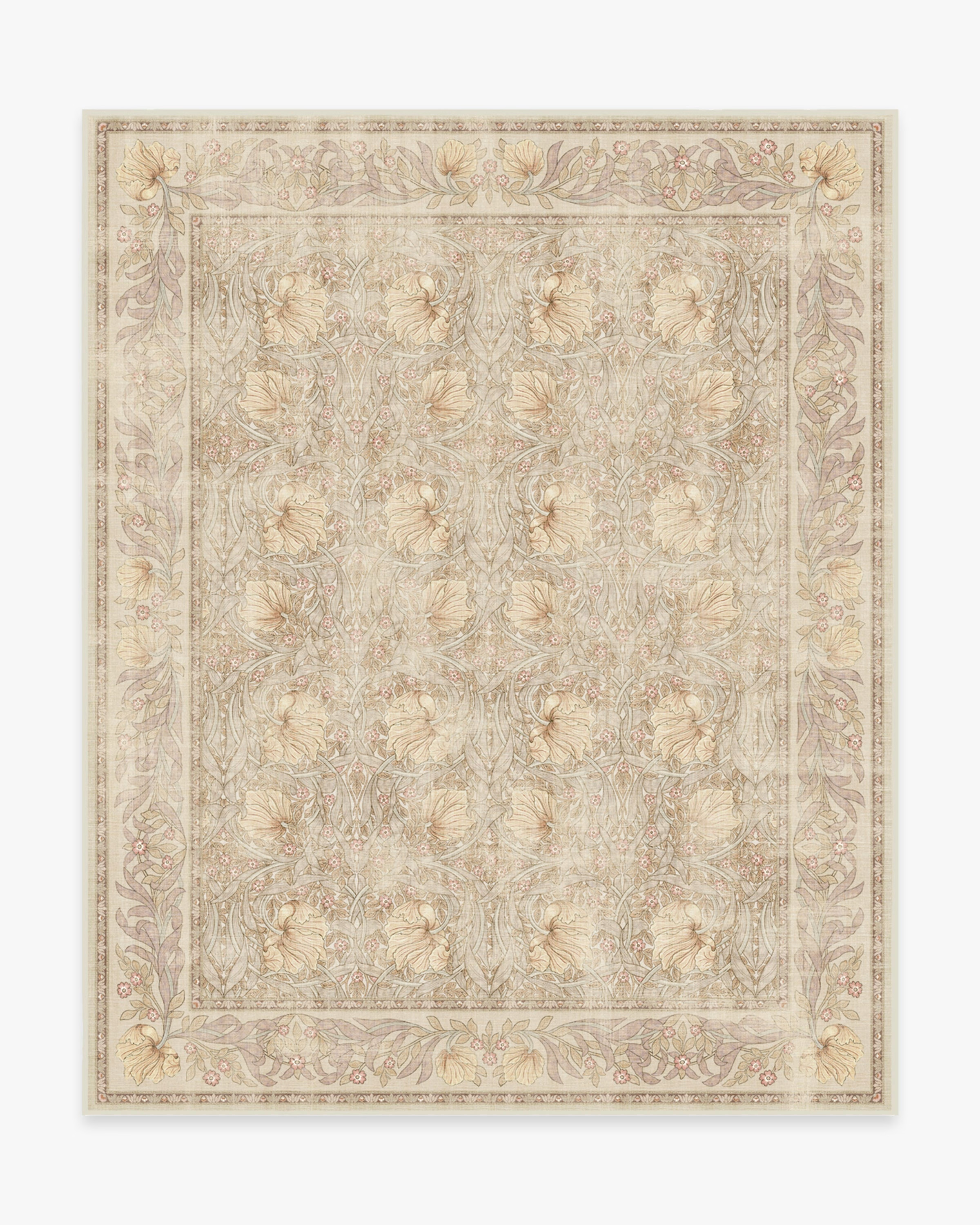 Morris & Co. Pimpernel Vintage Blush Rug | Ruggable