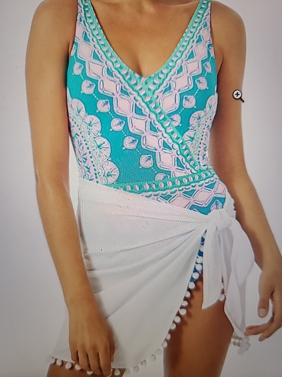 Lilly Pulitzer Paxton Sarong Medium-Large Resort White Pool Beach Cover Up  | eBay | eBay US