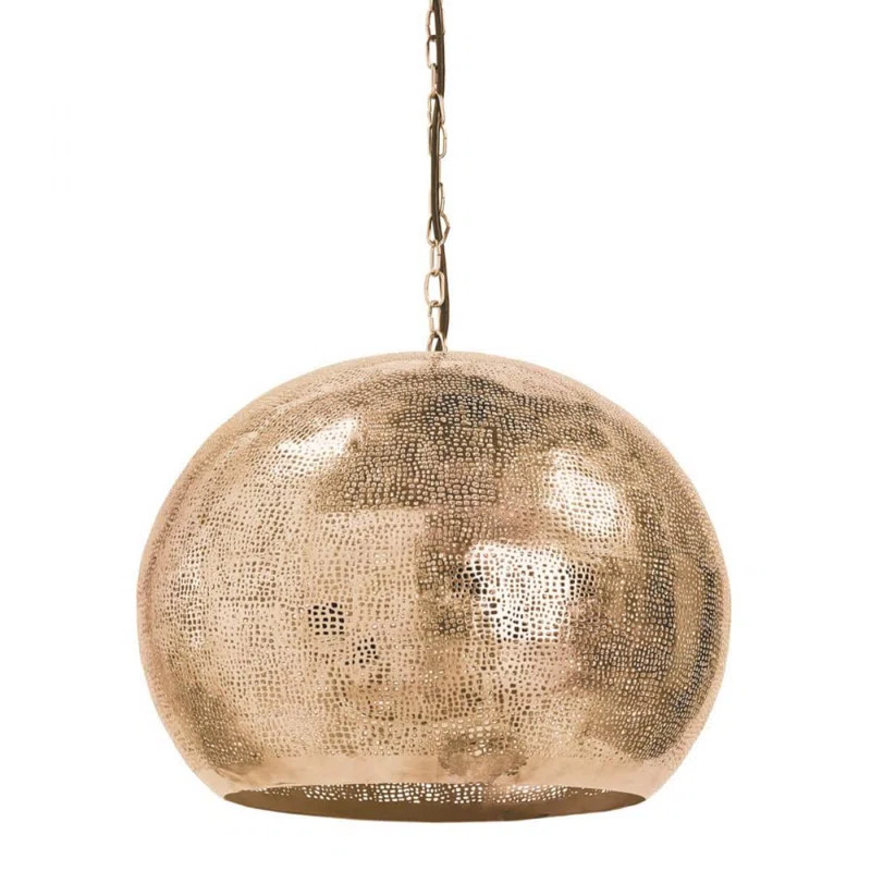 Pierced Metal Sphere Pendant | Wayfair North America