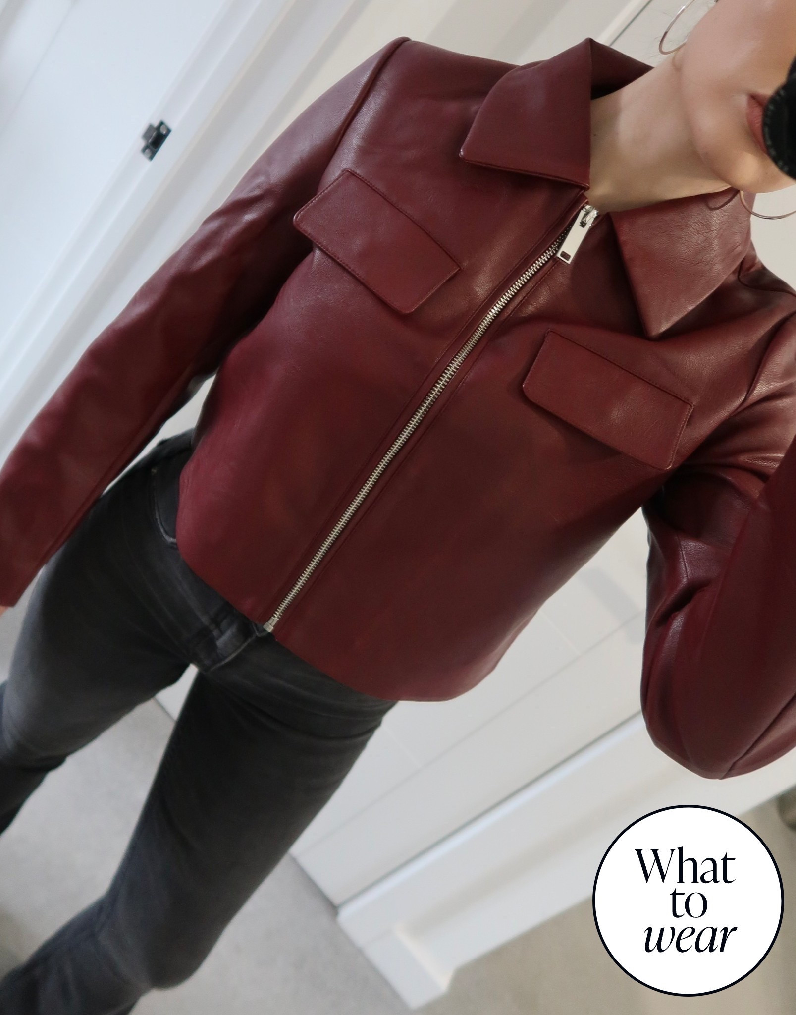 I will be living in this jacket all of Spring ❤️ this will sell out fast! 

#leatherjacket #womensjacket #burgundyjacket #burgundy #deepred #cherryred #burgundyleather #burgundyleatherjacket #fauxleatherjacket #riverisland #asos #mango #zara #hm #newin #stylingtips #stylinghacks 

#LTKmodest #LTKstyletip #LTKspring