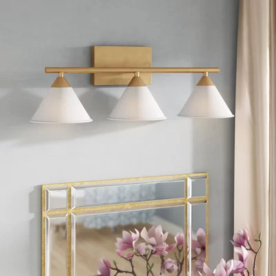 Figgs Metal 3-Light Vanity Light | Wayfair North America