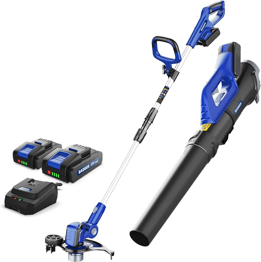 20V Weed Wacker, Leaf Blower, Wheeled Edger Kit Electric with 2 * 2Ah Battery & Charger, String T... | Amazon (US)