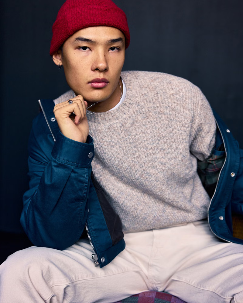 Men's A&F Essential Crew Sweater | Men's Tops | Abercrombie.com | Abercrombie & Fitch (US)