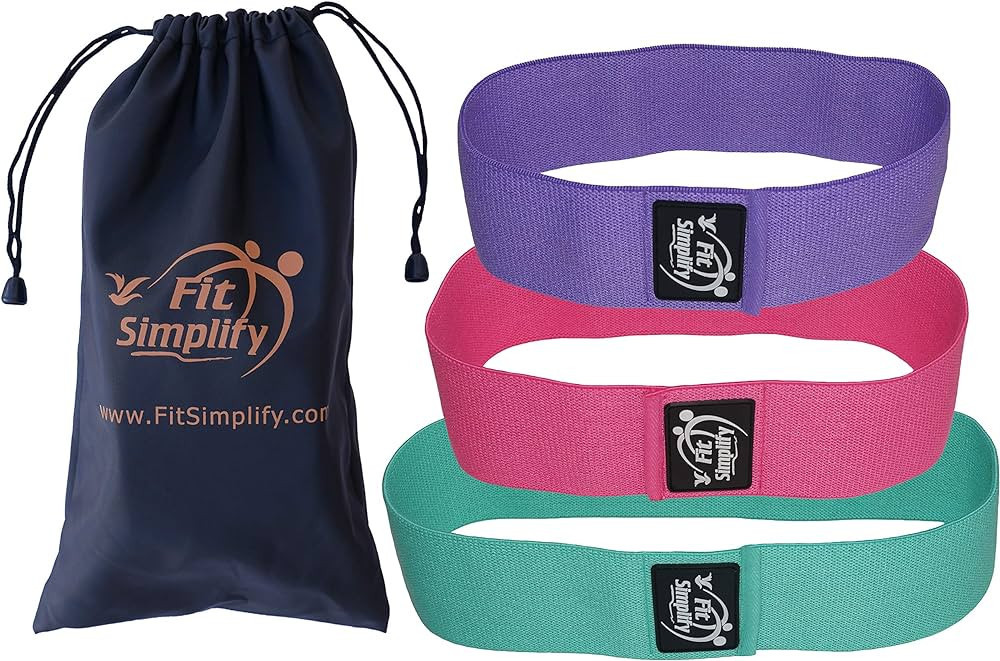 Fit Simplify Non Slip Fabric Resistance Hip Bands, Set of 3 | Amazon (US)
