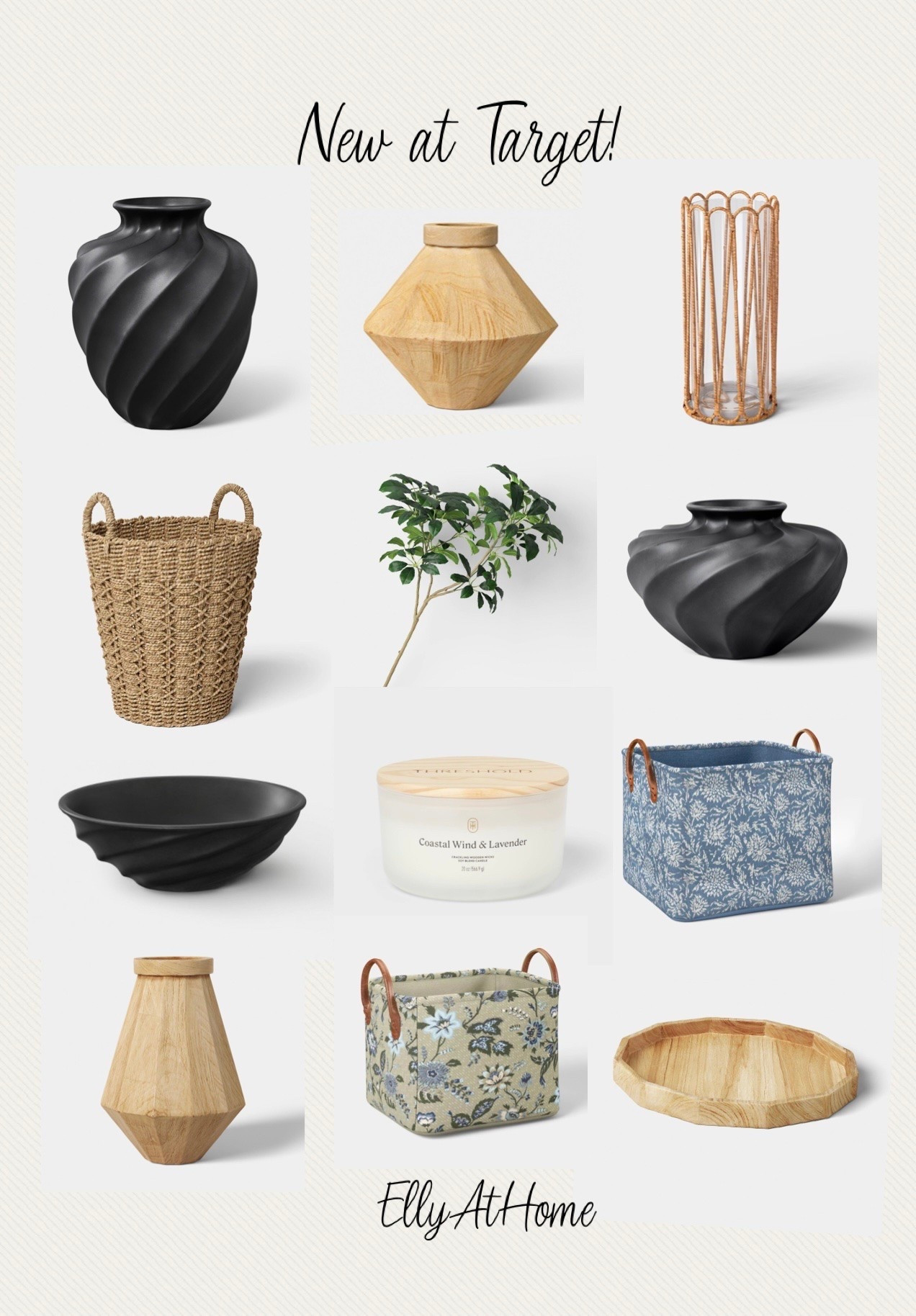 New at Target! Home decor accessories, storage, vases, candles, tray, basket, candleholder. Free shipping

#LTKHome