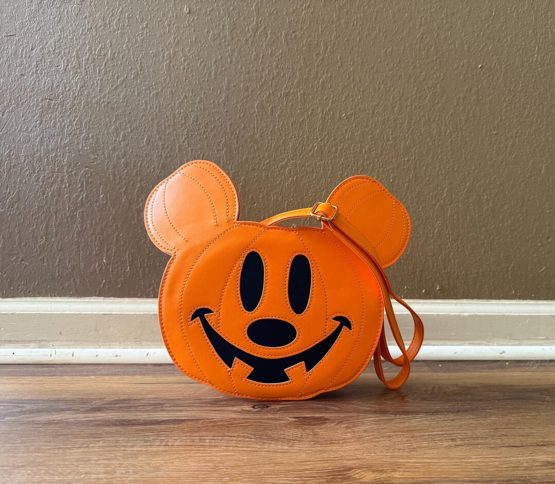 Mickey Halloween Pumpkin Crossbody Bag Cute Disney Inspired PU Shoulder Bag for Women Fun Cartoon... | Etsy (US)