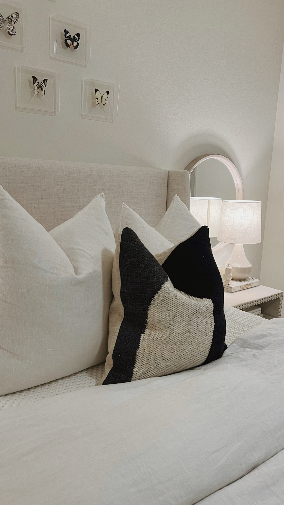 season change … bedding change #neutralbedding #bedroominspo #creambed 

#LTKhome #LTKSeasonal #LTKstyletip