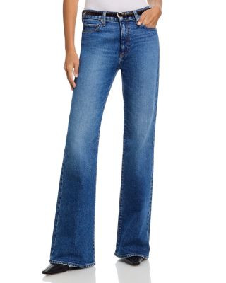 Paige Sofia Mid Rise Soft Flare Jeans in Carver | Bloomingdale's (US)