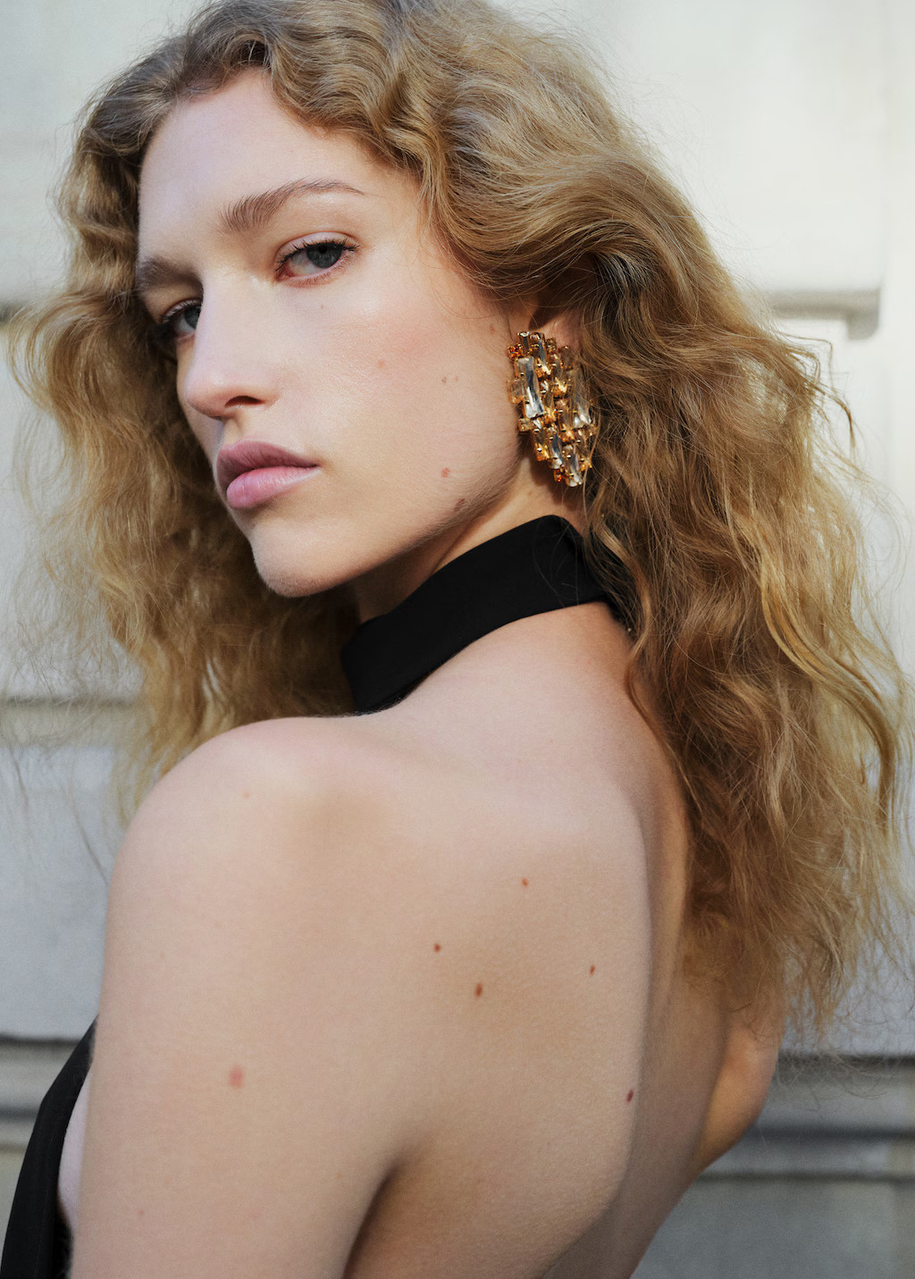 Combined crystal earrings - Women | MANGO United Kingdom | MANGO (UK)