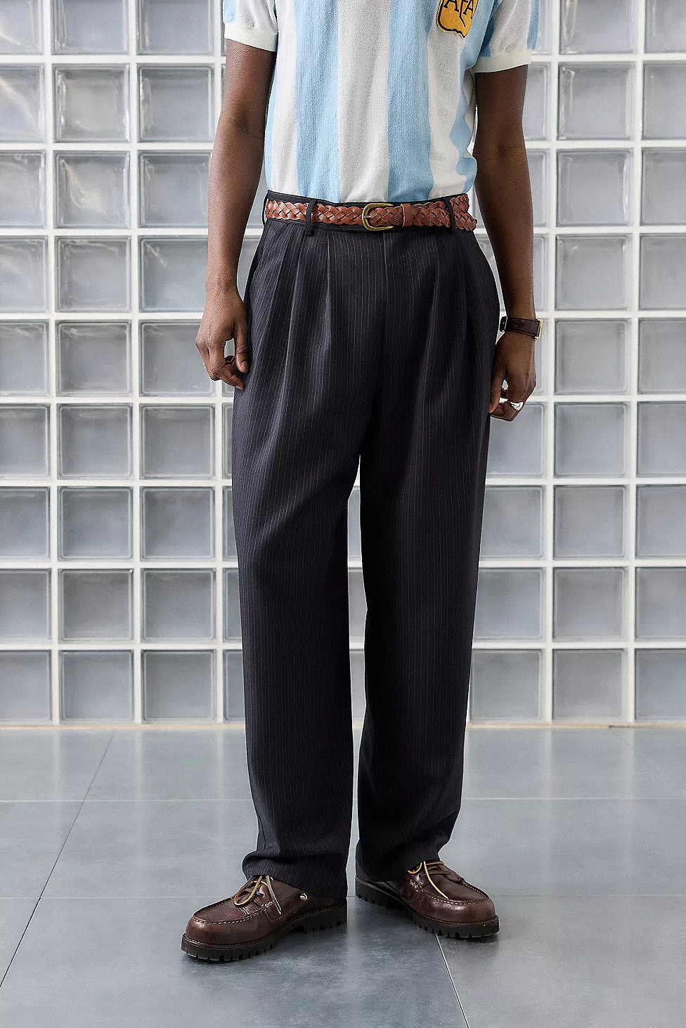 Loom Greer Smart Pinstripe Trousers | Urban Outfitters UK