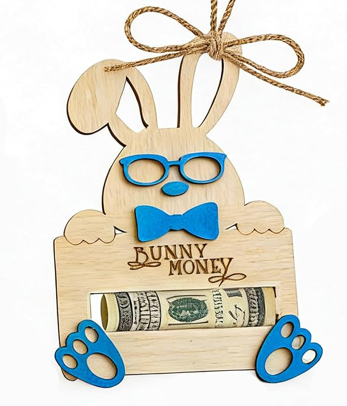 Easter Bunny Money Holder for Cash Gift,Cards Holder Basket Tag,Stuffers for Toddler,Kids,Teens,G... | Amazon (US)