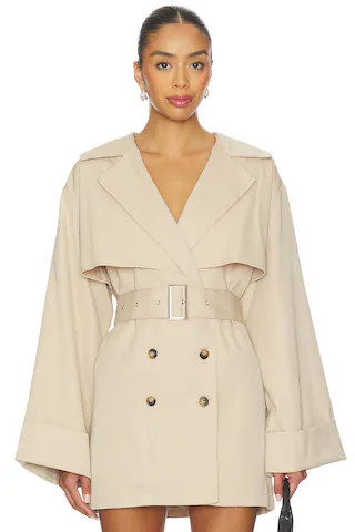 ALL THE WAYS Blaire Trench Coat in Beige from Revolve.com | Revolve Clothing (Global)