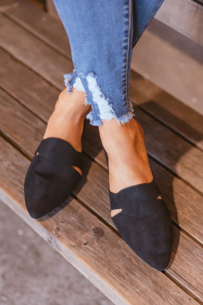 Phoebe Black Mules | The Pink Lily Boutique