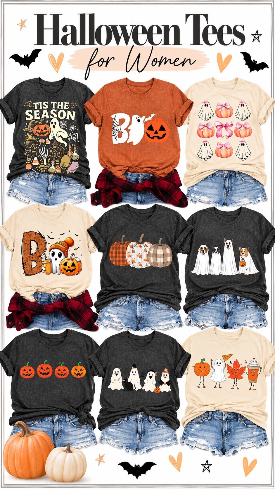 Halloween tees for women