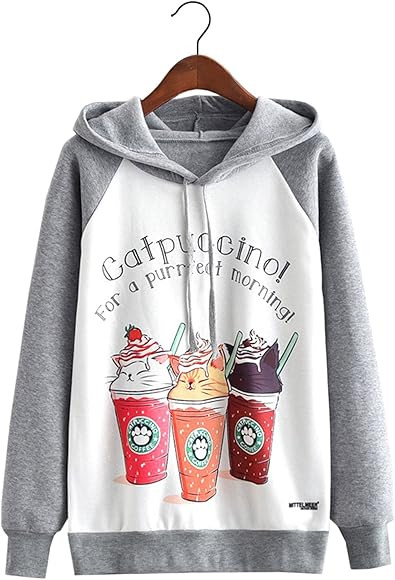 FUTURINO Women Hoodie Autumn Winter Printed Thermal Sweatshirt | Amazon (US)