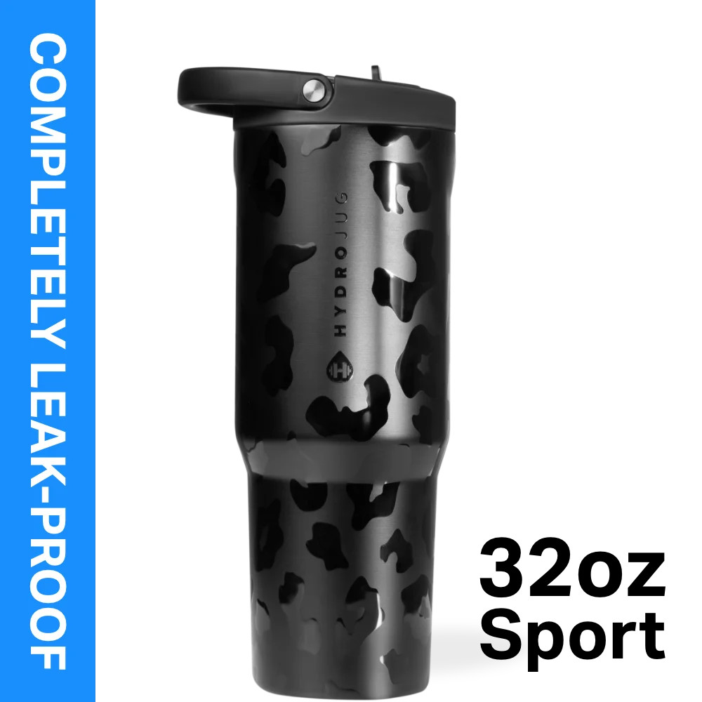 HydroJug Sport - Stainless Steel Tumbler with Straw 32oz, Vacuum Insulated, Leakproof Water Bottl... | Walmart (US)