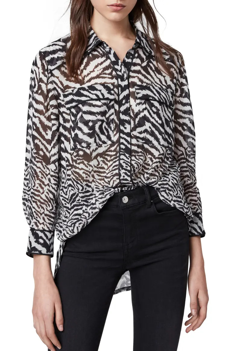 Esther Remix Front Button Shirt | Nordstrom