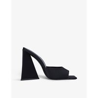Devon satin heeled mules | Selfridges
