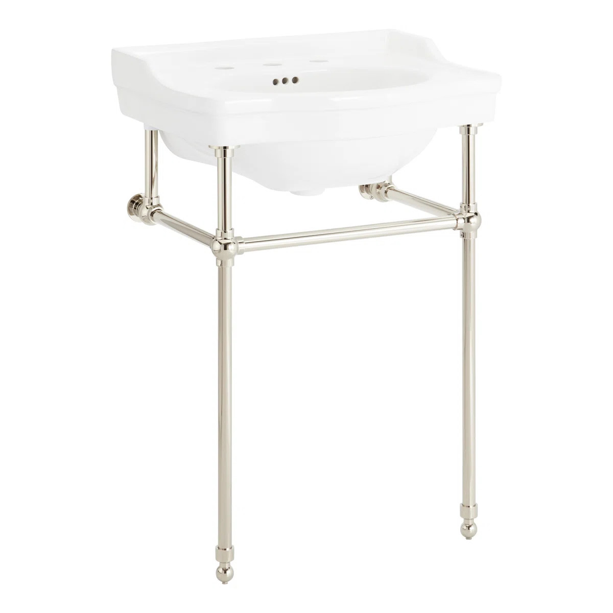 Signature Hardware 24" Cierra 31" Tall Porcelain Rectangular Console Bathroom Sink with Overflow ... | Perigold