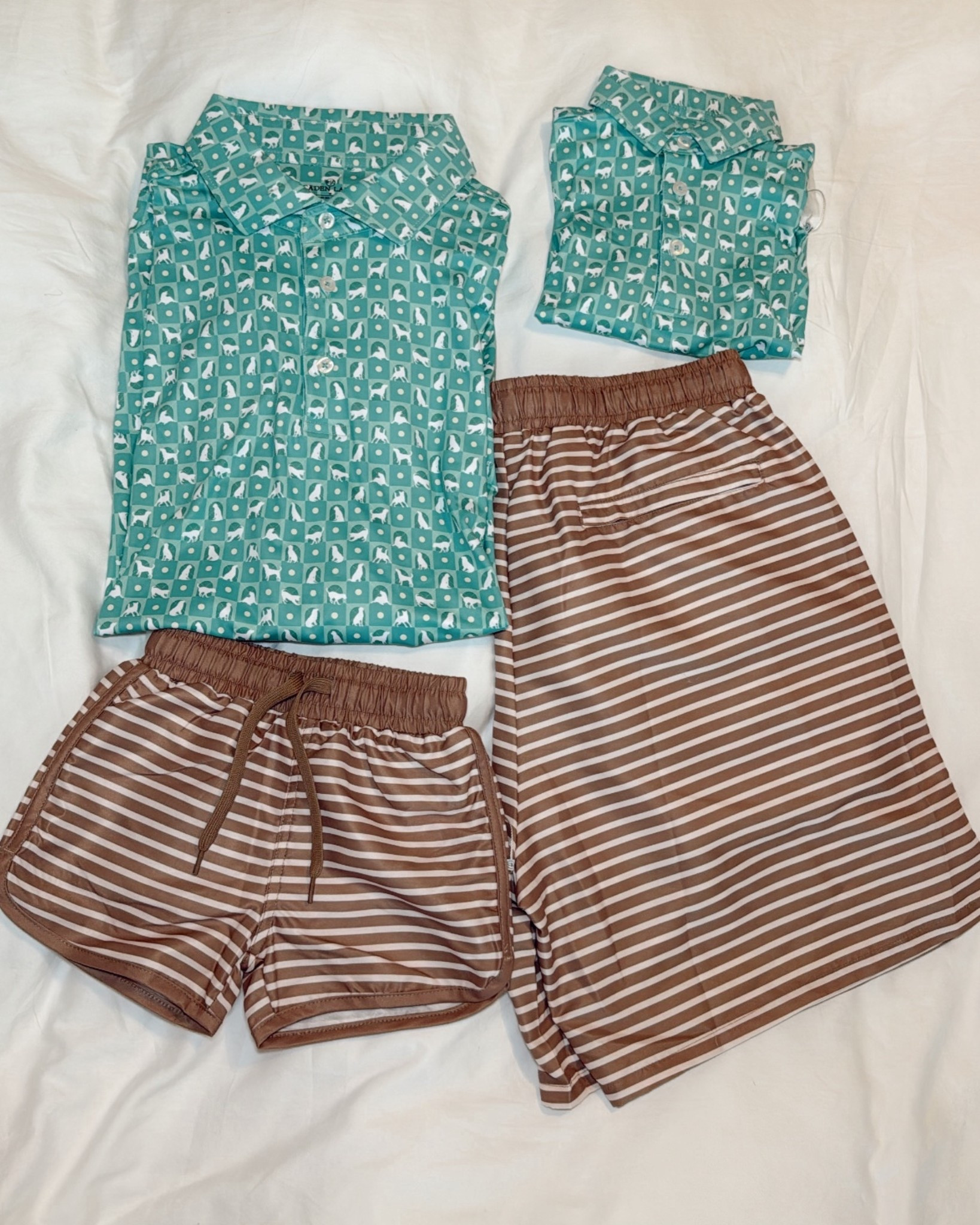 @cadenlane new daddy & me collection is to die for!! I got these dog polos & swim suits for the boys! Get 20% off your order with code “BL20"

#LTKMens #LTKSwim #LTKKids