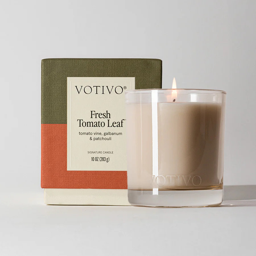 Fresh Tomato Leaf 10 oz. Signature Candle | Votivo
