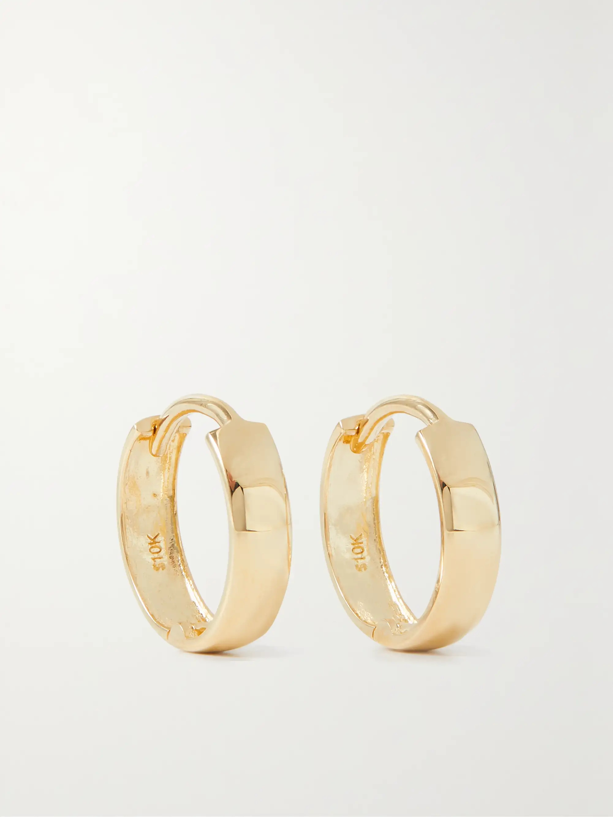Bold 10-karat gold hoop earrings | NET-A-PORTER (UK & EU)