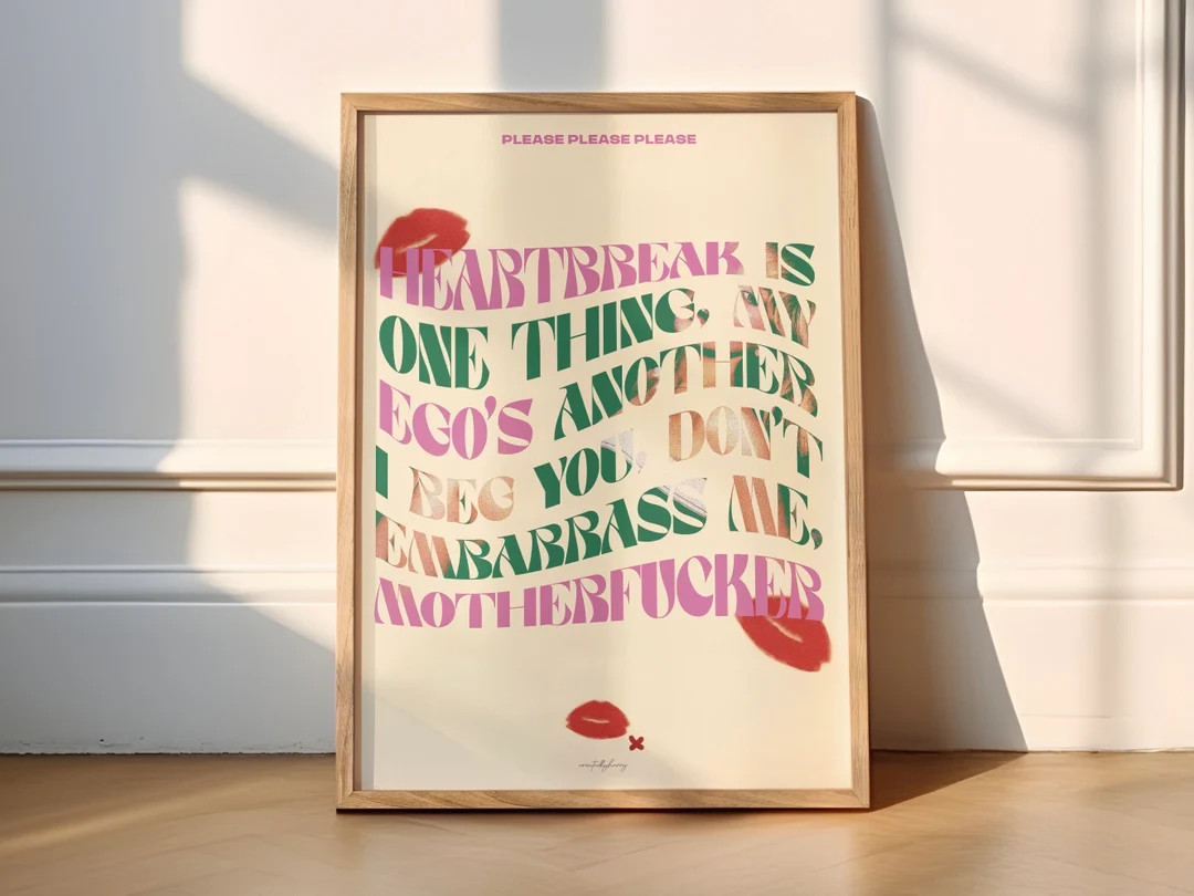 Sabrina Carpenter Please Please Please Lyrics Wall Art Print Song Lyrics Poster - Etsy | Etsy (US)