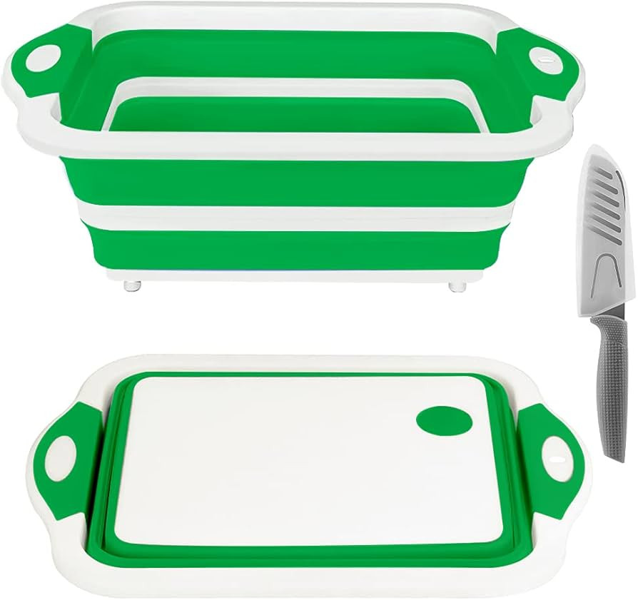 Rottogoon Collapsible Cutting Board, Foldable Chopping Board with Colander, Multifunctional Kitch... | Amazon (US)