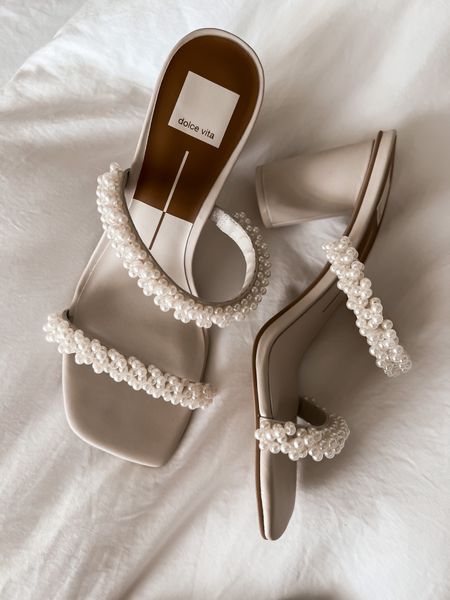 My wedding shoes!! Can’t wait to wear these on our wedding day they are so comfortable and true to size. If you are on the hunt for wedding shoes, my biggest tip would be to find shoes you love and that are comfortable in another color. I wear TTS 

Bridal shoes. Wedding shoes. Shoes for bridesmaids. Shoes for brides  