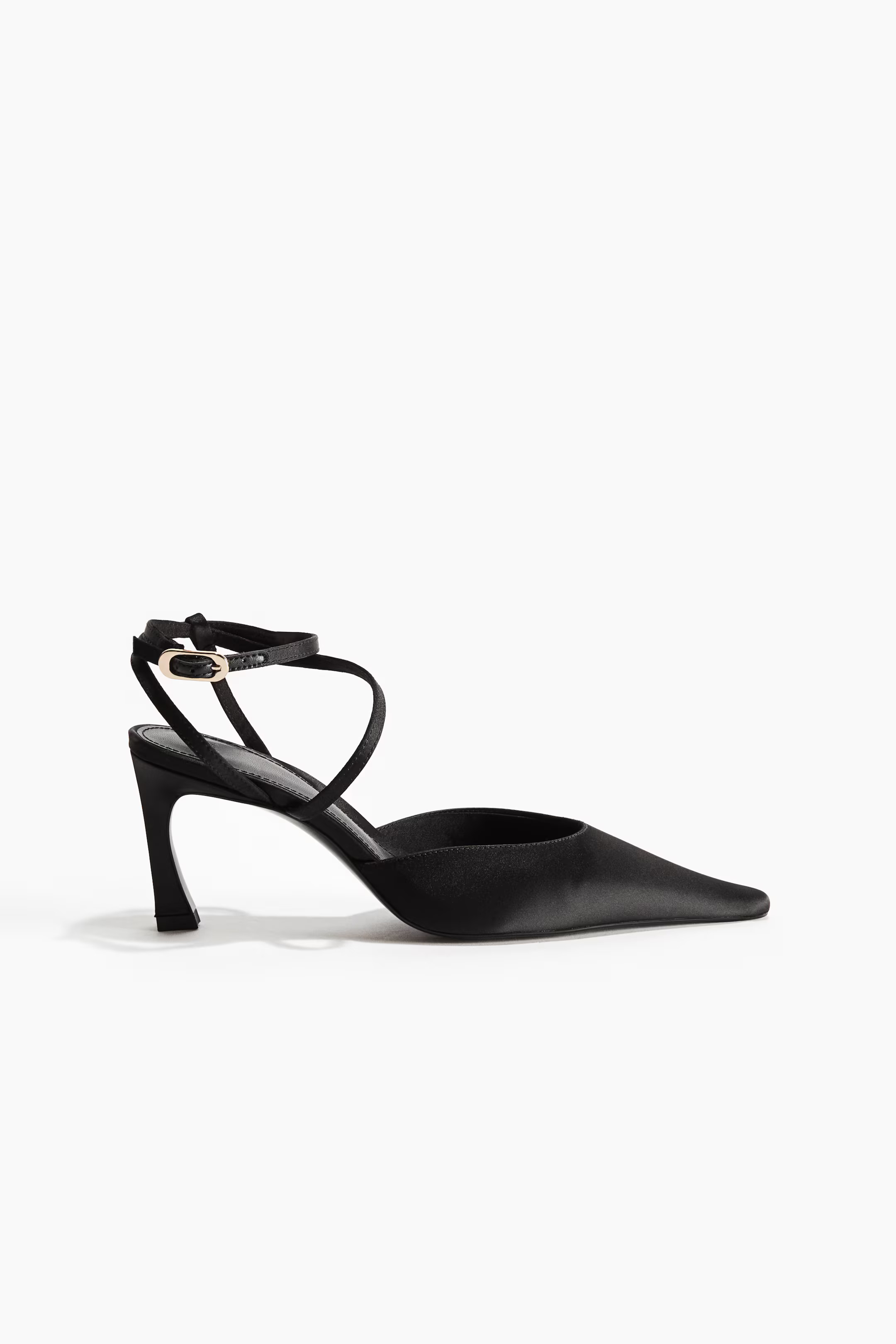 Pointed satin court shoes | H&M (UK, MY, IN, SG, PH, TW, HK)