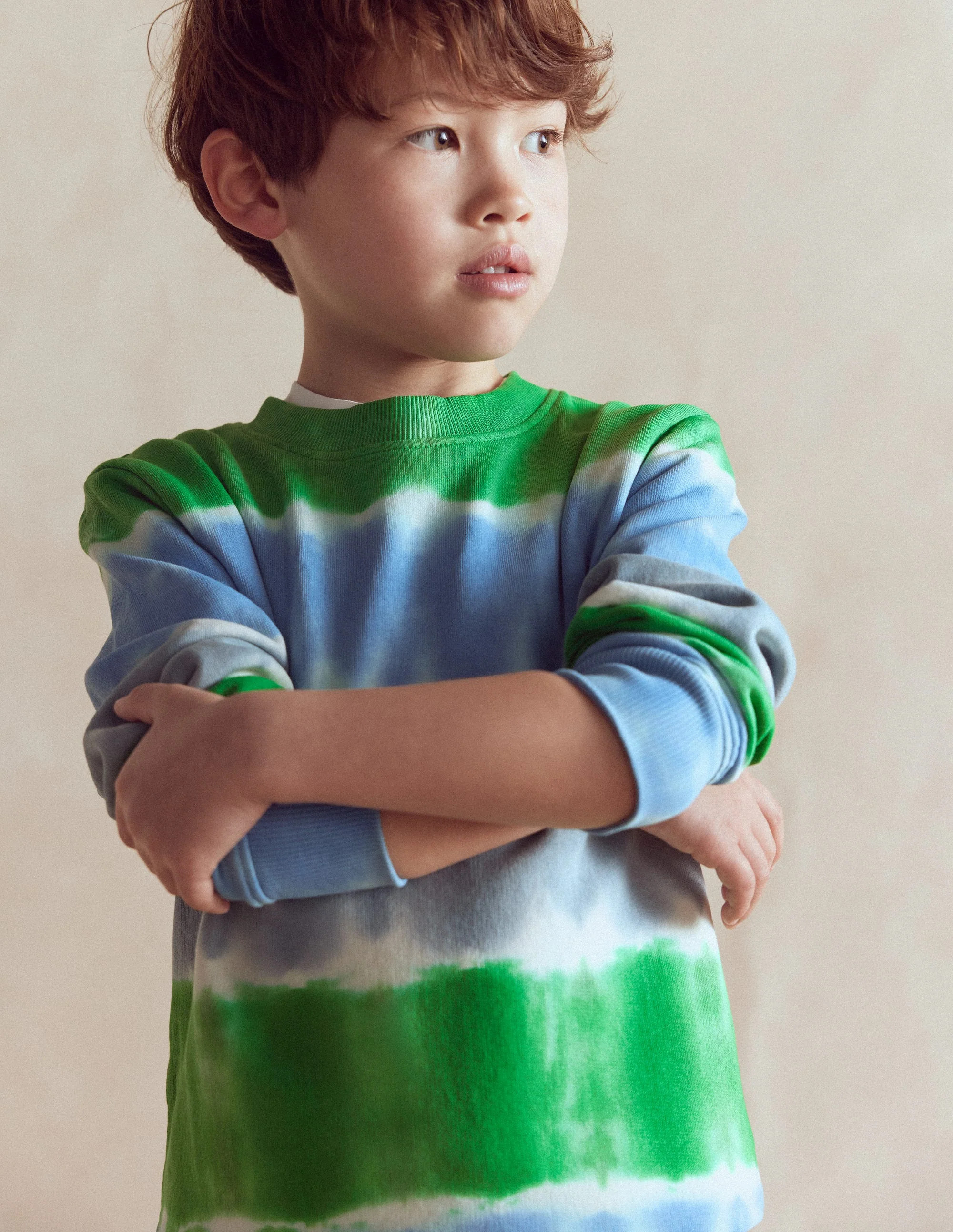 Tie Dye Sweatshirt-Green / Blue | Boden (US)
