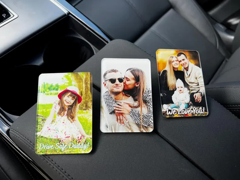 Custom Photo Car Visor Clip, Custom Sun Visor Clip, Personalized Photo Car Decoration, Photo Gift... | Etsy (US)