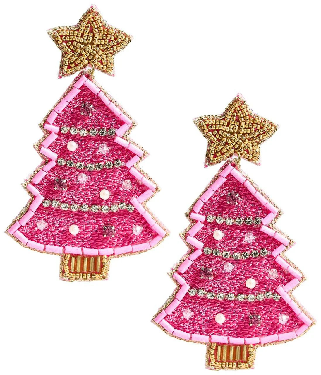 Jordan Gold Brass Bamboo Style Dangle Earring | Lisi Lerch | Lisi Lerch Inc