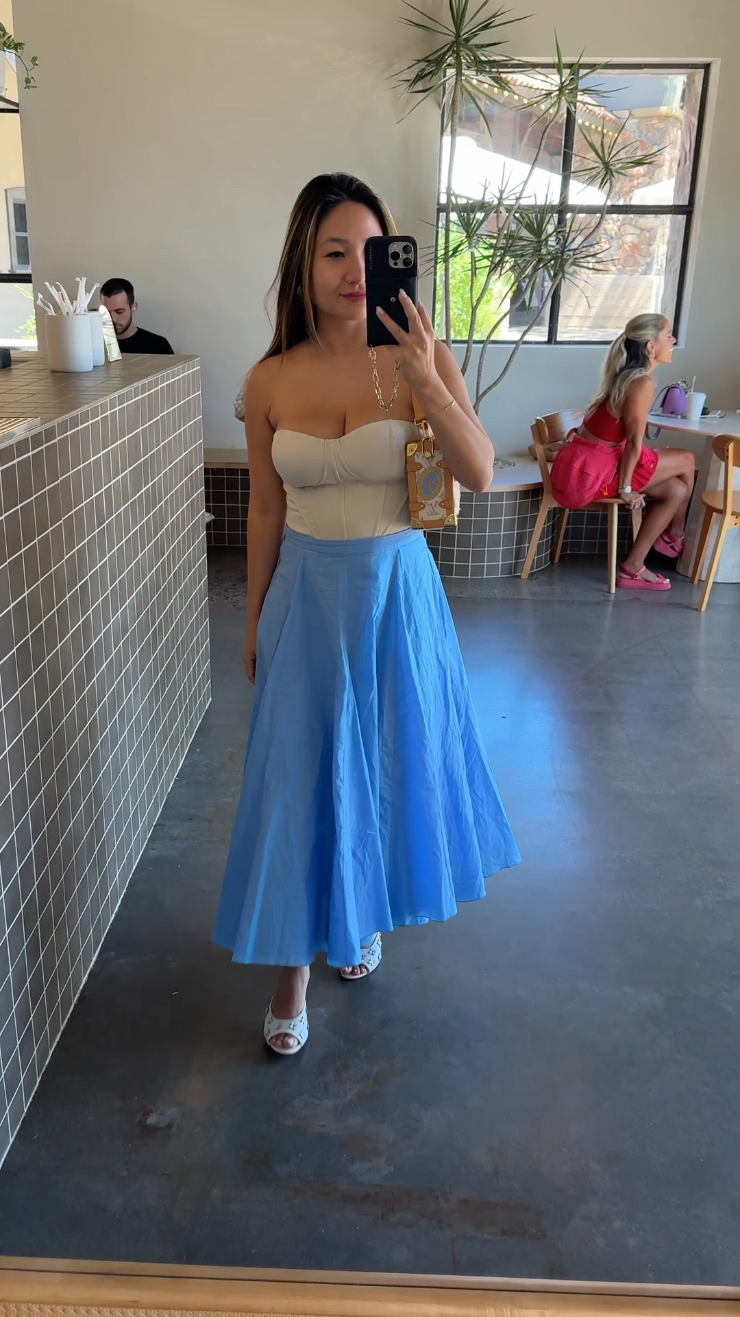 Summer outfit #summerinspo #bustier #midiskirt #petitestyle

#LTKStyleTip #LTKPetite